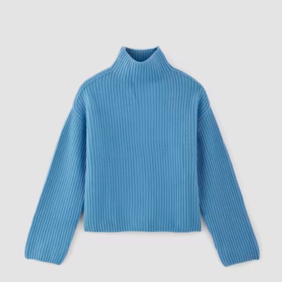 NWT! Everlane The Felted Merino Funnel-Neck Pullover - Picture 6 of 6
